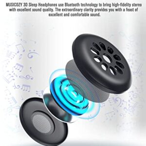 MUSICOZY Bluetooth 5.2 Module & Speakers for 3D Sleep Headphones Eye Mask with Charging Cable