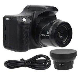 SLR Digital Camera, F/2.9 F=4.1mm CMOS 5MP to 24MP Digital Camera with 18X Digital Zoom and 3" LCD, 20 30CM Telephoto, Support Auto/Night/Portrait, with Mic (Standard Version, Wide Angle Lens)