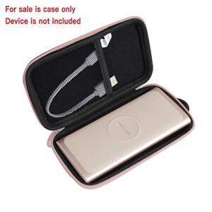 Hermitshell Hard EVA Travel Case for Samsung 2-in-1 Portable Fast Charge Wireless Charger and Battery Pack 10,000 mAh (Rose Gold, PU)
