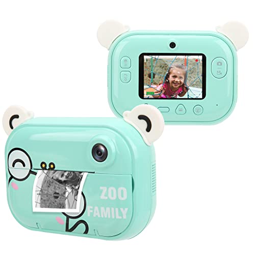 Vbestlife Digital Instant Print Camera, HD 1080P 12MP Camera 2.4'' Screen Digital WiFi Camera Toy with APP Printing, for Kids Children Presents