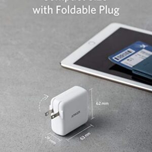 iPhone Charger USB-C, Anker 36W 2-Port PIQ 3.0, PowerPort III Duo Type C Foldable Fast Charger, Power Delivery for iPhone 12/12 Mini/12 Pro/12 Pro Max/11/XR, Galaxy, Pixel, iPad Pro and More