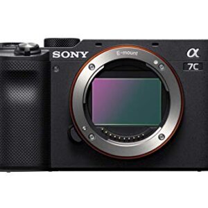 Sony Alpha 7C Full-Frame Mirrorless Camera - Black (ILCE7C/B) (Renewed)