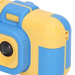 Kids Digital Camera, Portable ABS Kids Digital Camera with Cartoon Photo Frame Dual Cameras 40MP Support Video Recording Round Lovely Childrens Camera