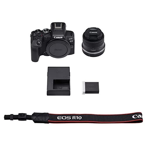 Canon EOS R10 Mirrorless Camera with RF-S 18-45mm Lens Kit