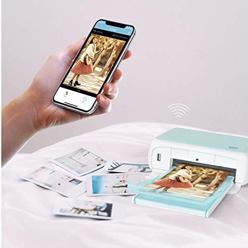 1 Piece Color Photo Instant Printer Portable Mini Pocket Printers High Resolution for Notes Gift Card