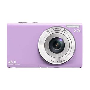 dyosen digital camera 2.88 inch vlogging 48mega 48mp hd digital camera with 16x digital zoom student children’s photo camera digital camera photography (color : purple)