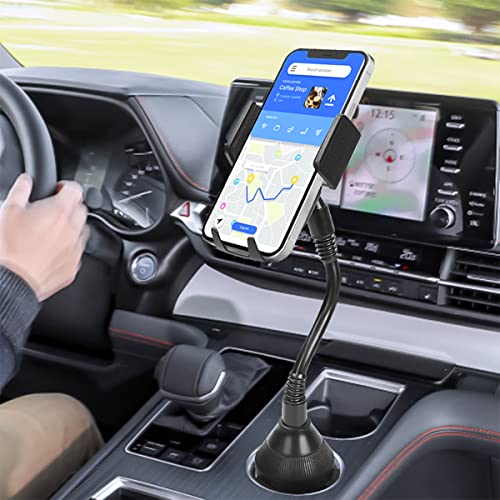 Cup Holder Phone Mount for Car, Upgraded Rotatable Phone Holder, Compatible with iPhone11/11pro/pro max/12/12 pro, Samsung Galaxy, Car Accessories