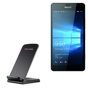 boxwave charger compatible with nokia lumia 950 (charger by boxwave) – wireless quickcharge stand, no cord; no problem! charge your phone with ease! for nokia lumia 950 – jet black
