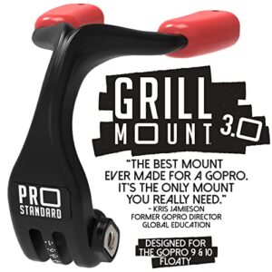 pro standard grill mount 3. 0 – the best mouth mount compatible with gopro cameras (black)