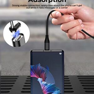 YKZ 60W USB C Magnetic Charging Cable 2Pack with Extra Magnetic Type C/MicroUSB and i-Product Tips