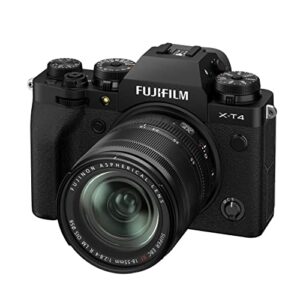 fujifilm x-t4 mirrorless digital camera xf18-55mm lens kit – black