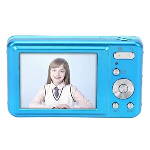 2.7in kids digital camera, abs metal camera, portable digital camera for children beginners,48mp high definition 8x optical zoom, supports expansion storage up to 32gb (blue)