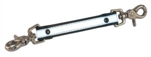 boston leather 5425 reflective anti-sway strap for firefighter’s radio strap. plain black leather