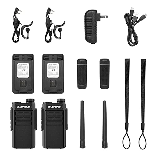 BAOFENG MP31 GMRS Radio Handheld Two Way Radio, Waterproof Rechargeable Walkie Talkies with NOAA Scanning & Receiving, GMRS Repeater Capable, 2-in-1 Type-C Charging Cable, Earpieces, 2 Pack