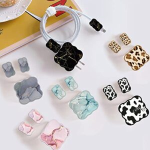 DIY Protectors Cable Protector for iPhone Charger Kawaii Luxurious Pink Marble Pattern Cute Girls Data Cable USB Charger Data Line Phone Wire SaverCute Protector for iPhone 11 12 13 14 Pro Max XS XR