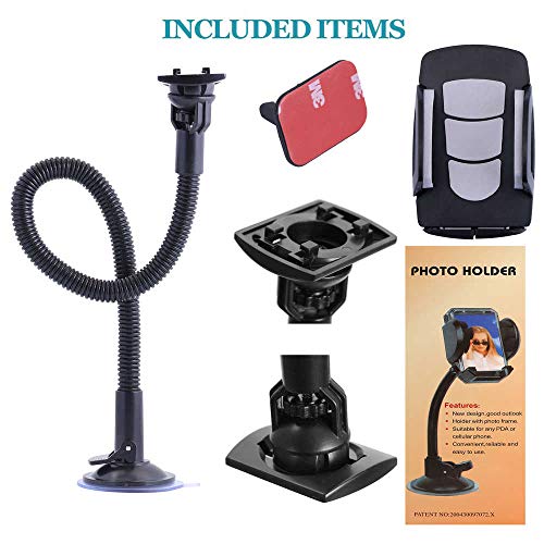 MICGOGO Windshield Car Phone Mount Universal Cell Phone Holder Car Long Arm Holder for iPhone Xs Max R X 8 Plus 7 Plus 6S Samsung Galaxy S9 S8 Edge S7 S6 LG Sony and More (20inch)