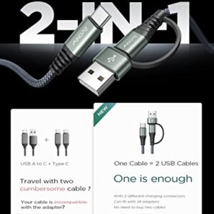 54W USB C Car Charger Fast Charge, AINOPE Super Fast Cigarette Lighter USB Charger Adapter Dual Port PD&QC 3.0 Car Charger USB Fast Charging Compatible with iPhone 14 13 Samsung Galaxy iPad
