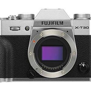 Fujifilm X-T30 Mirrorless Digital Camera, Silver (Body Only)