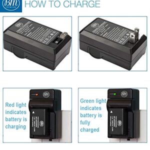 BM Premium DMW-BMB9 Battery and Battery Charger for Panasonic Lumix DC-FZ80, DMC-FZ40K, DMC-FZ45K, DMC-FZ47K, DMC-FZ48K, DMC-FZ60, DMC-FZ70, DMC-FZ100, DMC-FZ150 Digital Camera