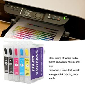 Fafeicy Ink Cartridge, 5 Colors Printing Accessory Desktop Photo Printers T1151 T1151 T1032 T1033 T1034 for