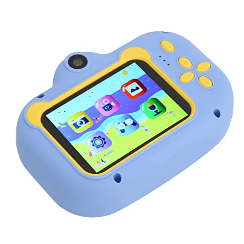 Boxwizard 1080P 2inch Kids Camera Cute Cartoon Design HD Digital Children Selfie Camera for Birthday (Blue)