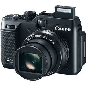 Canon PowerShot G1 X Digital Camera (5249B001) + 32GB Card + Card Reader + Case + Flex Tripod + HDMI Cable + Hand Strap + Cap Keeper + Memory Wallet + Cleaning Kit (Renewed)