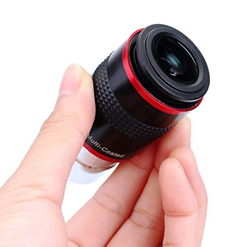 SVBONY Telescope Eyepiece FMC Broadband Green Film Telescope Accessory 1.25 68 Degree Ultra Wide Angle Eyepiece Set for Astronomical Telescope(6mm 9mm 15mm 20mm)