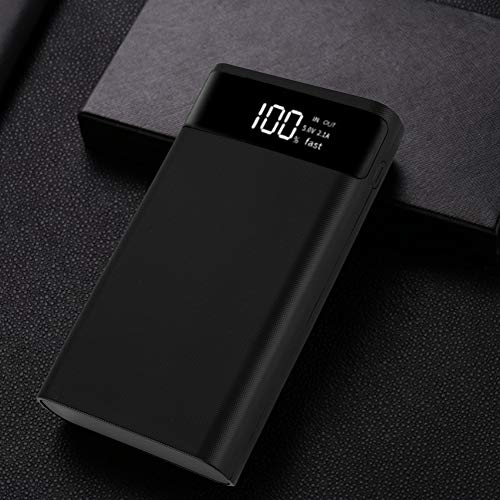 Cuifati Power Bank Kit DIY,6 x 18650 DIY Type-C Two-Way Fast Charging Power Bank Shell Case Box 5.7 * 3 * 1Inch