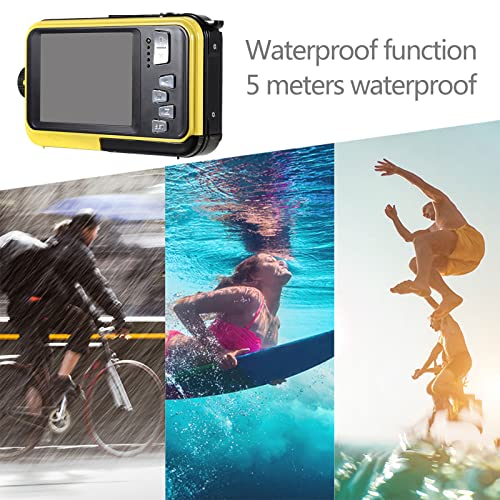 SHENGAO Underwater Camera - Dual Screens Full HD 2.7K 48MP Digital Camera LCD Displays