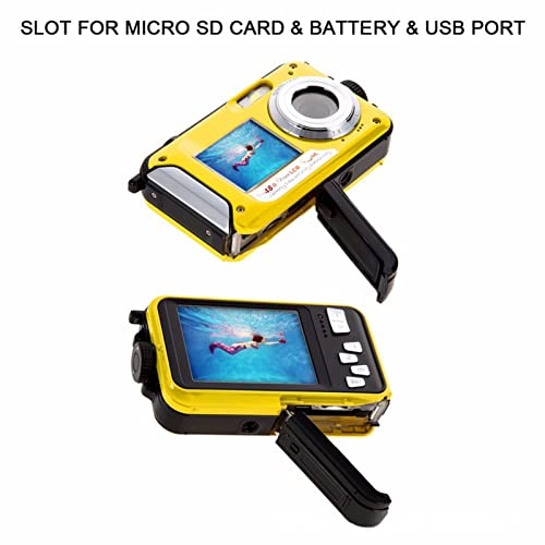 SHENGAO Underwater Camera - Dual Screens Full HD 2.7K 48MP Digital Camera LCD Displays