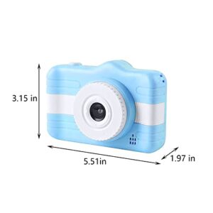 Kids Digital Camera, Children Digital Selfie Camera, with 1080p Front and Rear Dual Cameras, for Record Life, for Toddler, 3-10 Year Old Boys and Girls