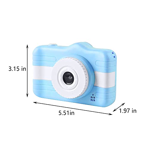 Kids Digital Camera, Children Digital Selfie Camera, with 1080p Front and Rear Dual Cameras, for Record Life, for Toddler, 3-10 Year Old Boys and Girls