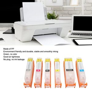 5PCS Ink Cartridge, Reusable Printing Ink Cartridge PGBK BK C M Y 5 Color for Printing (170-171)