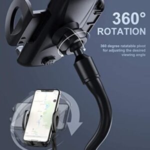 TSYMO Car Cup Holder Phone Holder - Cup Holder Phone Mount for Car 360° Adjustable Gooseneck Cup Holder Cradle for Cell Phone, iPhone,Samsung, LG, Sony and More, Black