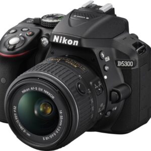 Nikon D5300 Digital SLR with 18-55mm VR II Compact Lens Kit - Black (24.2 MP) 3.2 inch LCD