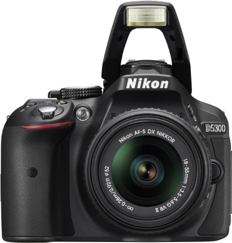 Nikon D5300 Digital SLR with 18-55mm VR II Compact Lens Kit - Black (24.2 MP) 3.2 inch LCD