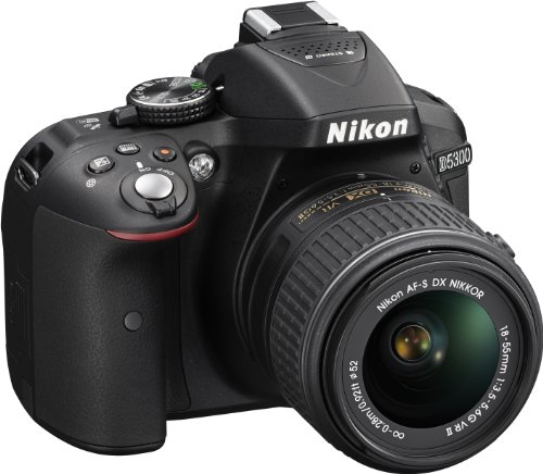 Nikon D5300 Digital SLR with 18-55mm VR II Compact Lens Kit - Black (24.2 MP) 3.2 inch LCD