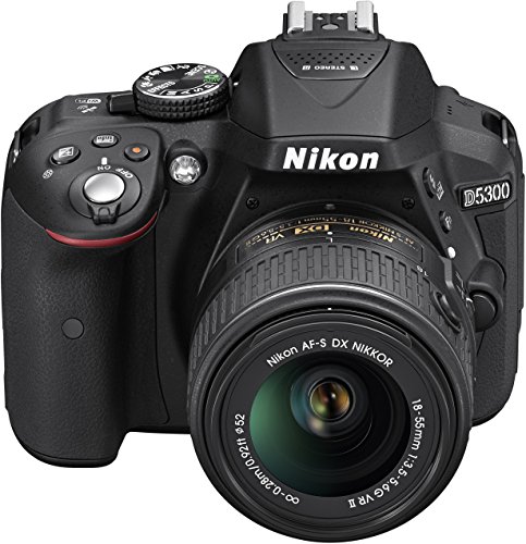 Nikon D5300 Digital SLR with 18-55mm VR II Compact Lens Kit - Black (24.2 MP) 3.2 inch LCD