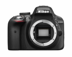 nikon dslr camera d3300 body black d3300bk [international version, no warranty]