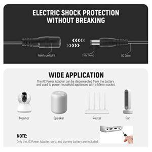 NEEWER Dummy Battery Replacement for LP-E6 LP-E6N LP-E6NH with DC Coupler and AC Power Adapter Compatible with Canon EOS R Ra R3 R5 R5C R6 R6II R7 5D 6D 7D Mark II/III/IV 5DS 5DSR 60D 70D 80D 90D