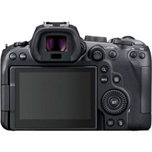 Canon EOS R6 Mirrorless Digital Camera (Body Only) (4082C002) + 64GB Memory Card + Case + Corel Photo Software + LPE6 Battery + External Charger + Card Reader + HDMI Cable + More (Renewed)