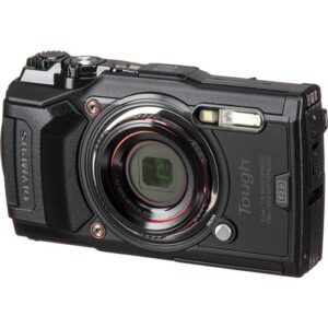 Olympus Tough TG-6 Digital Camera (Black) with 64GB Memory Card | Strap & Case