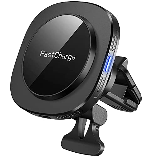 Magnetic Car Mount Charger, 【Upgraded Version】 CHGeek Wireless Car Charger Phone Mount Phone Vent Holder ONLY for iPhone 13/13 Mini / 13 Pro / 13 Pro Max / 12/12 Mini / 12 Pro / 12 Pro Max