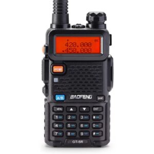 baofeng gt-5r dual band two way radio 144-148/420-450mhz, fcc compliant version of baofeng uv-5r, ham radio handheld for adults, support chirp