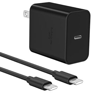 super fast charging for samsung, redpark 45w usb-c gan power pps fast charger with 5ft type c to c quick charge cable for samsung galaxy s22/s22 +/s22 ultra/s21 20 ultra/note 20 10 plus, galaxy tab s8