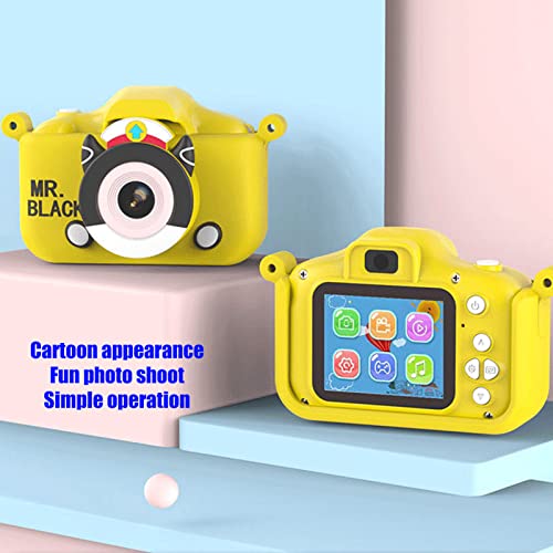 Digital Video Cameras, 2 Inch HD Screen for Kids Stimulate Kids Imagination Dual Front and Back MP3 Cameras for Photo (Without 32G Memory Card with Card Reader)