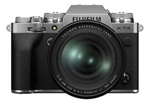 fujifilm x-t4 mirrorless digital camera xf16-80mm lens kit – silver