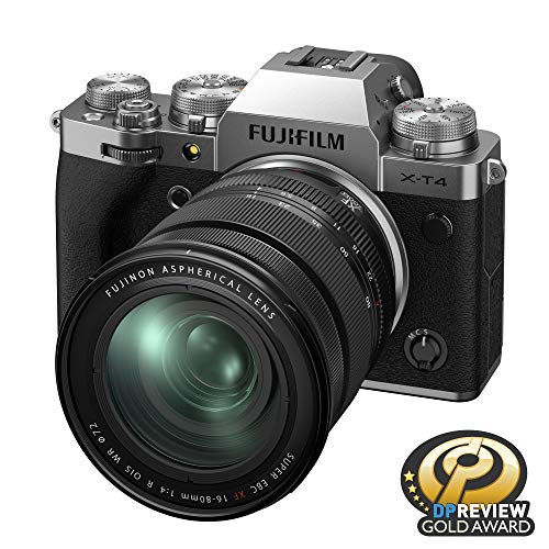 Fujifilm X-T4 Mirrorless Digital Camera XF16-80mm Lens Kit - Silver