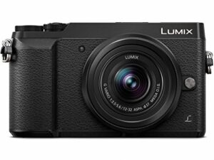 panasonic lumix gx85 camera with 12-32mm lens, 4k, 5 axis body stabilization, 3 inch tilt and touch display, dmc-gx85kk (black usa)