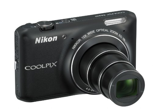 Nikon COOLPIX S6400 16 MP Digital Camera with 12x Optical Zoom and 3-inch LCD (Black) (OLD MODEL)